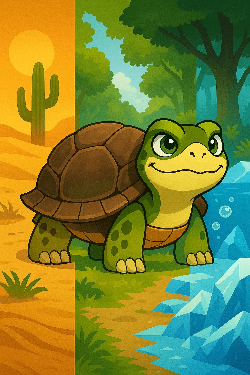 Adaptable Turtleand Avatar on different climates